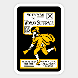 1915 Vote Yes on Women's Suffrage Sticker